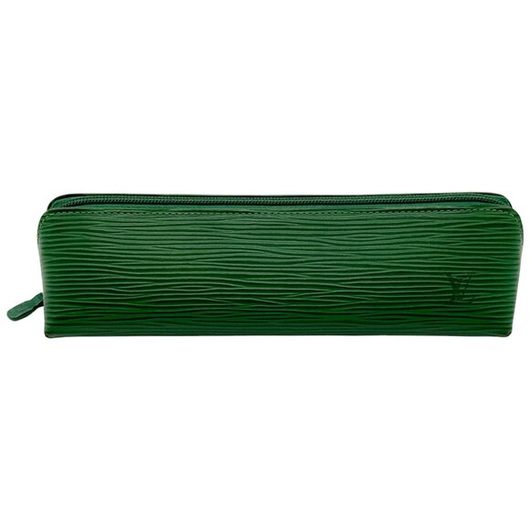 Louis Vuitton Green Epi Trousse Crayons Pencil Case - Picture 1 of 8
